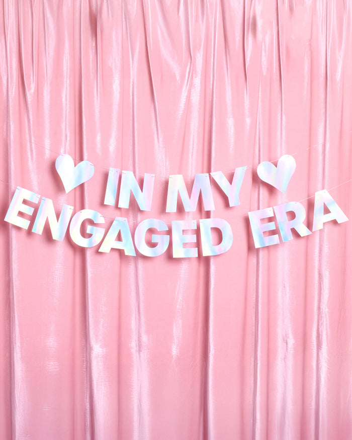 Engaged Era Banner - iridescent foil banner