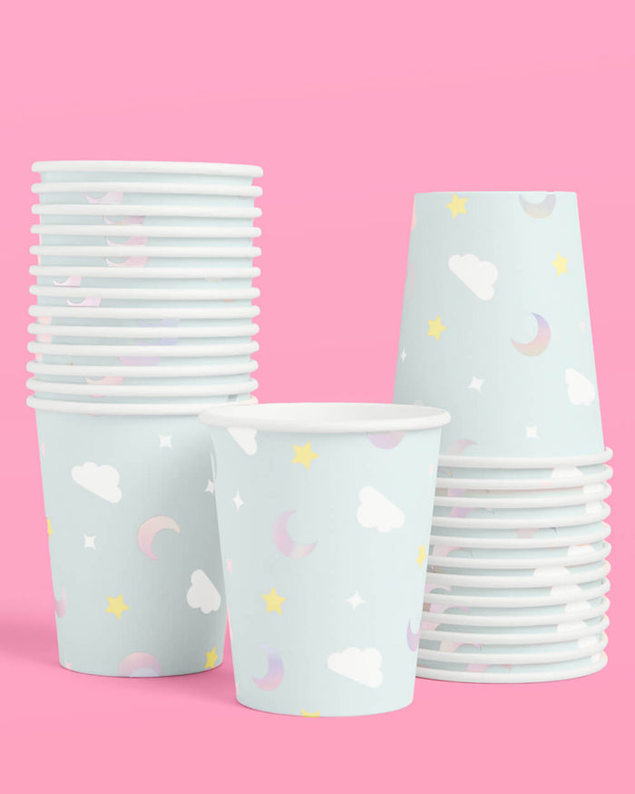 Over the Moon Cups - 50 paper cups