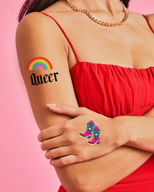 Gay Icon Tats - 52 temporary tattoos