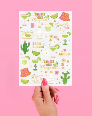 Gimme One Margarita Tats - 54 temporary tattoos