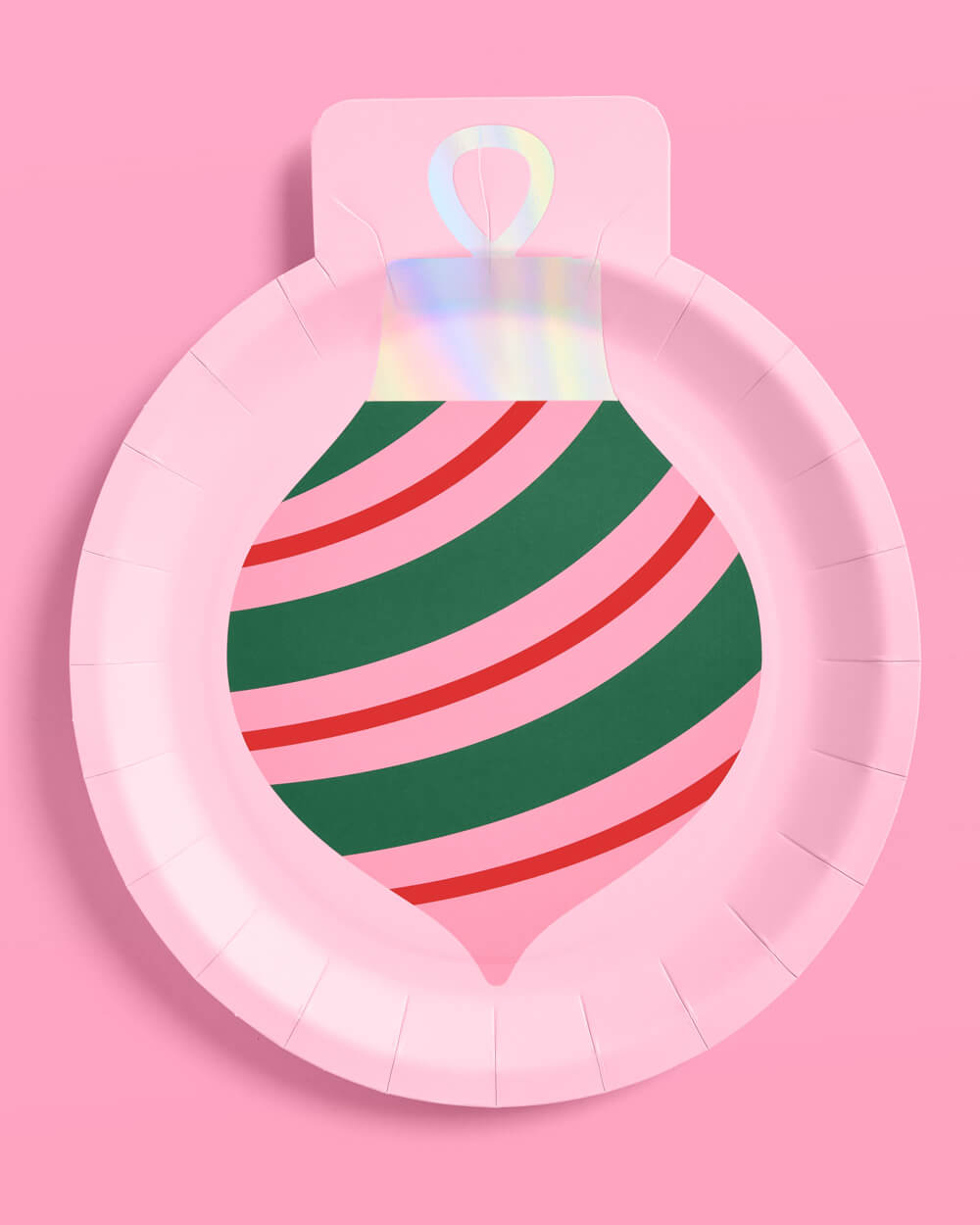 Christmas Ornament Plates - 24 paper plates