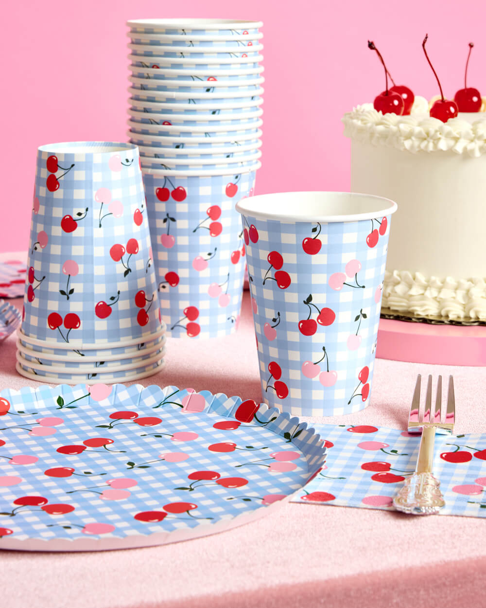 Cherry Cups - 24 paper cups