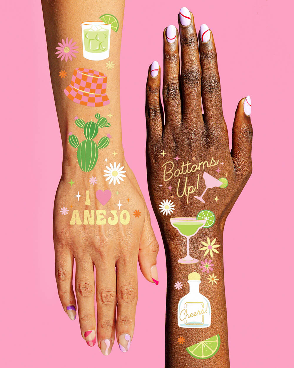 Gimme One Margarita Tats - 54 temporary tattoos