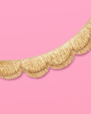 Stay Golden Fringe - scalloped banner