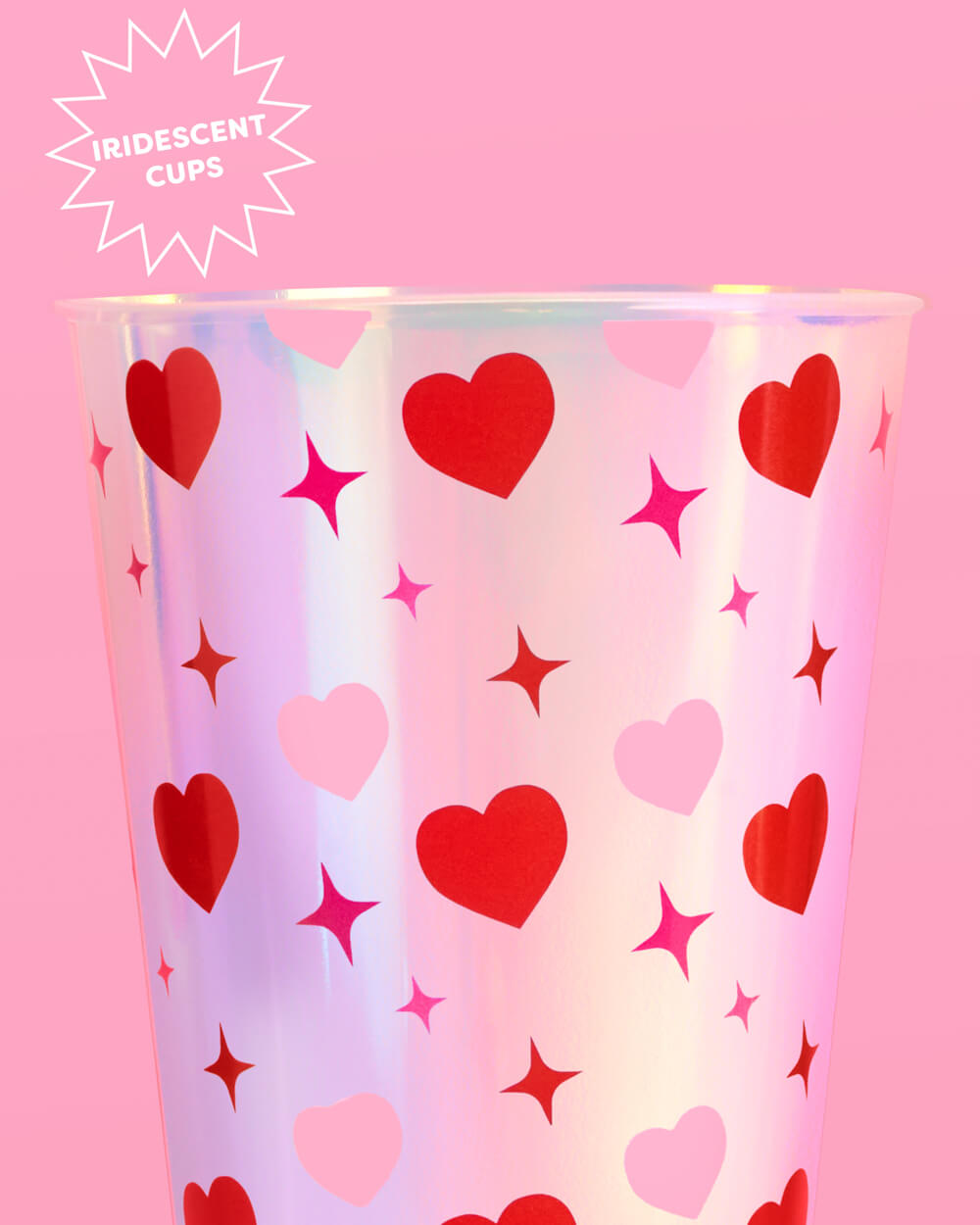 Lucky in Love Cups - 16 plastic cups