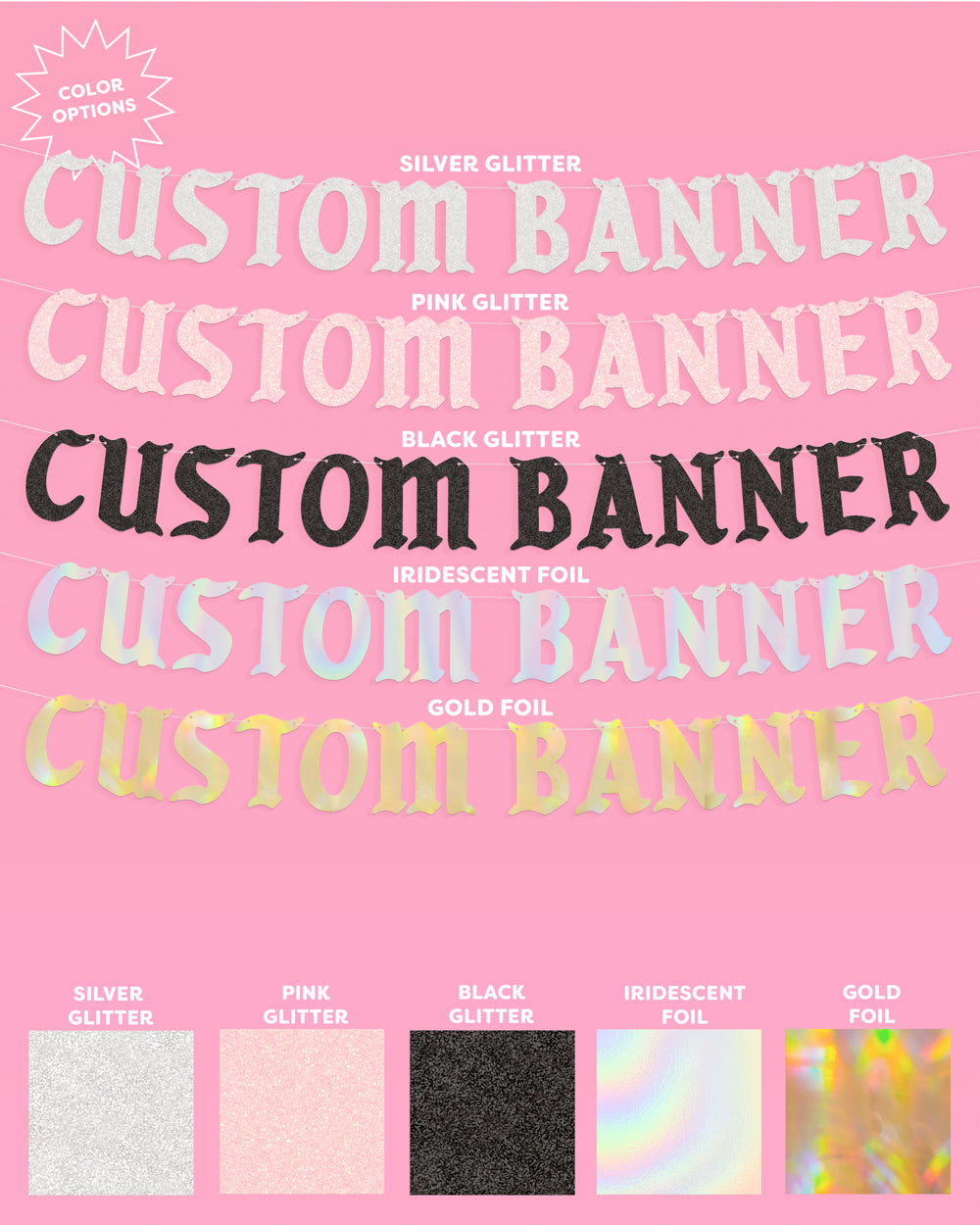 Gothic Custom Banner - customizable banner