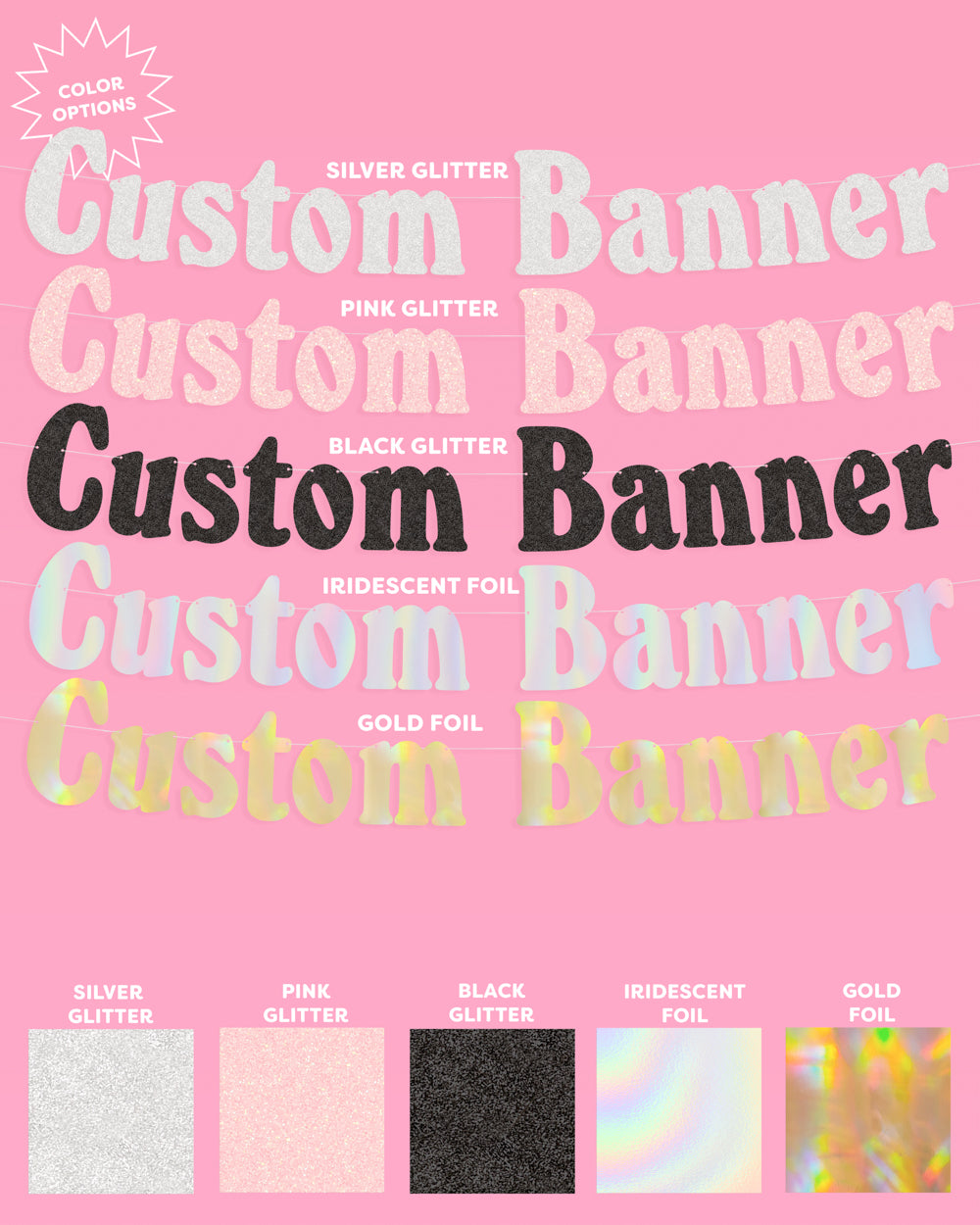 Gatsby Custom Banner - customizable banner