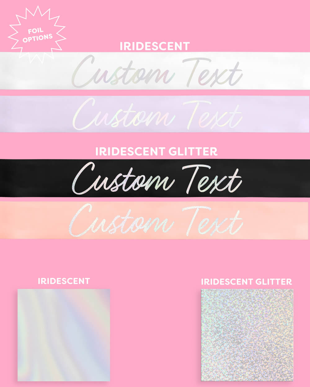 Scripty Custom Sash - customizable sash