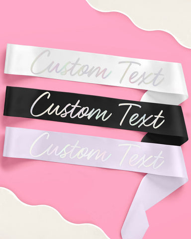 Scripty Custom Sash - customizable sash