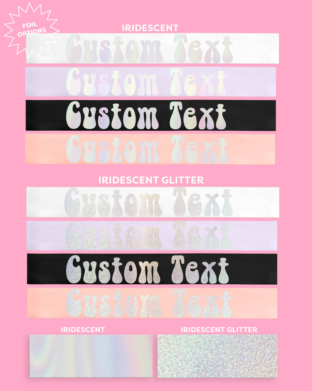 Groovy Custom Sash - customizable sash