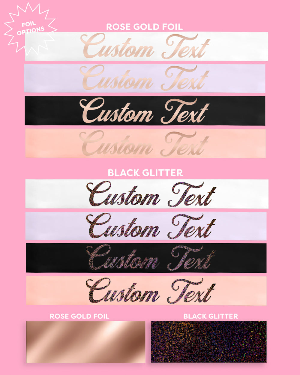 Classic Custom Sash - customizable sash