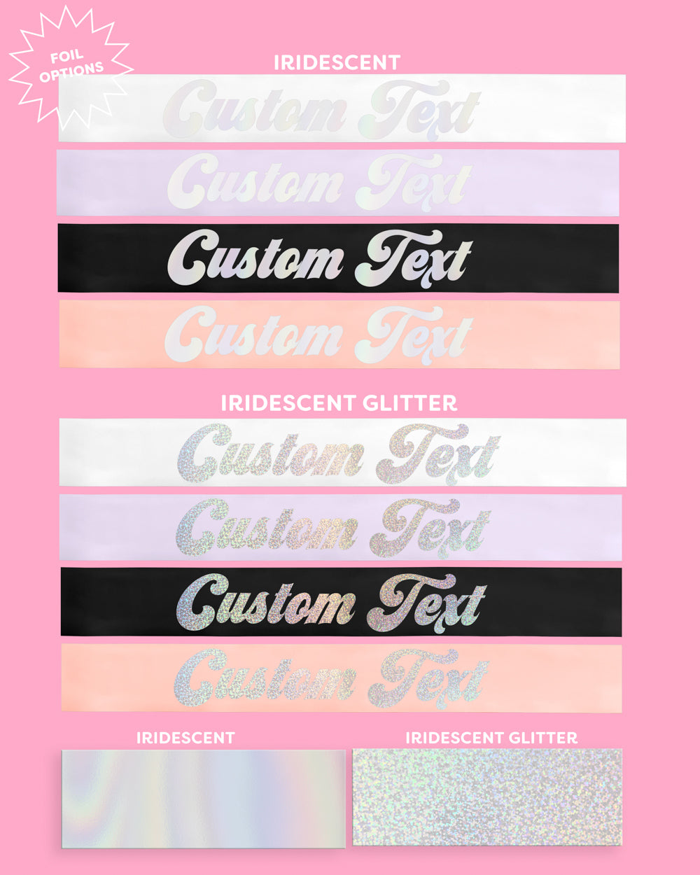 Classic Custom Sash - customizable sash