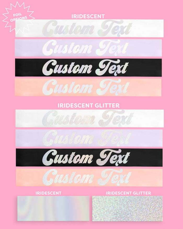 Disco Custom Sash - customizable sash