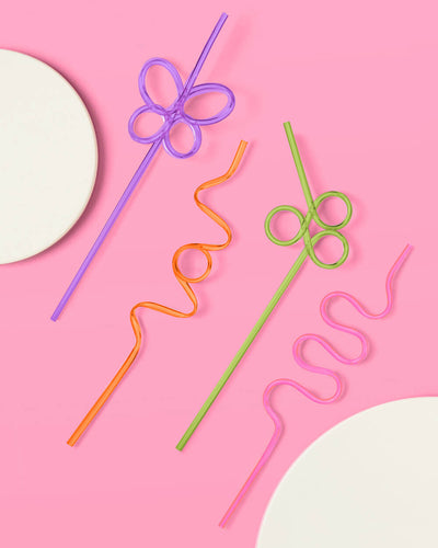 Koyal Wholesale Bachelorette Straws | 11 x 10 Inches Bride Straw, Hot Pink  | Perfect Bachelorette Gifts, 10-Pack