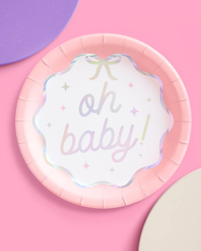 Oh Baby Plates - 25 paper plates