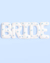 XL Bride + Bows Balloons - 40" white balloons + blue bows