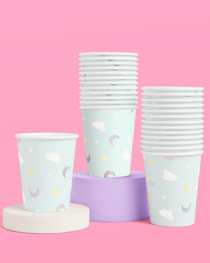 Over the Moon Cups - 50 paper cups