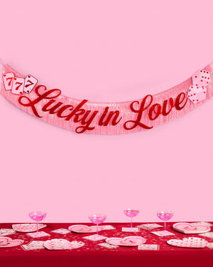 Lucky in Love Banner - two piece banner