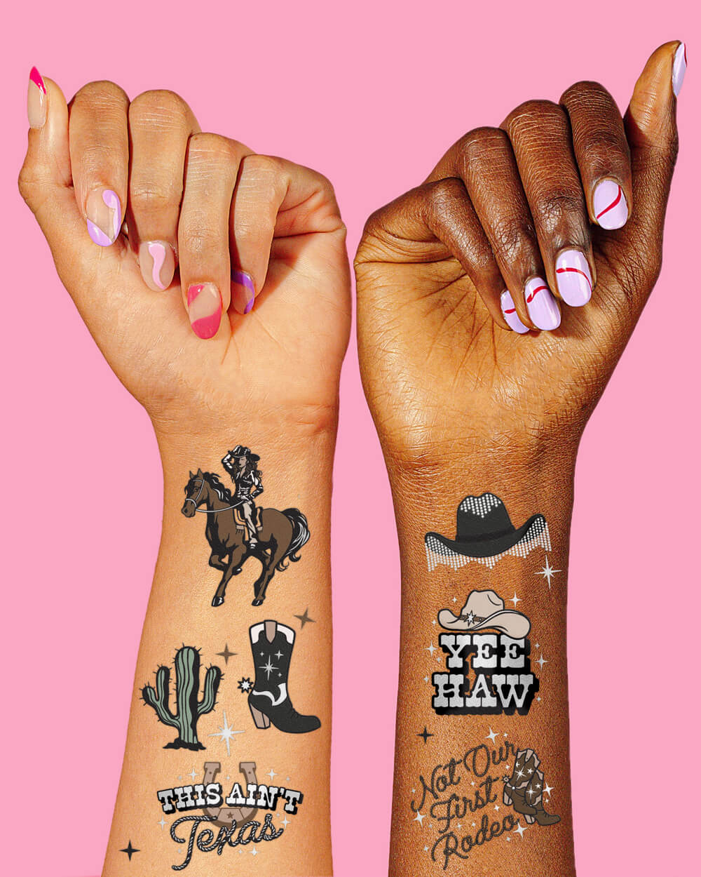 Texas Hold 'Em Tattoos - 50 temporary tattoos