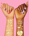 Sippin’ Pretty Tats -  54 foil temporary tattoos