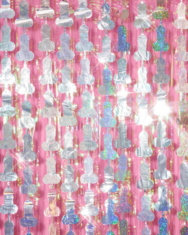 Penis Curtain Pack - iridescent foil curtains