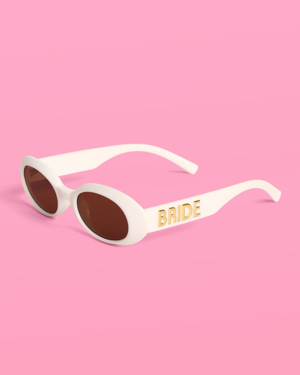 White Bride Sunnies - bride embossed sunglasses