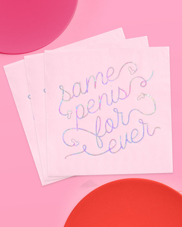 Same Penis 4ever Napkin - 50 printed napkins