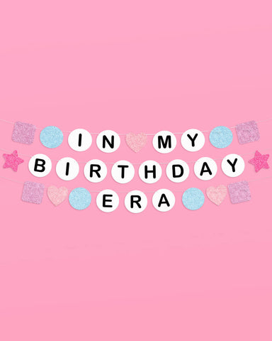 Bday Era Banner - friendship bracelet banner