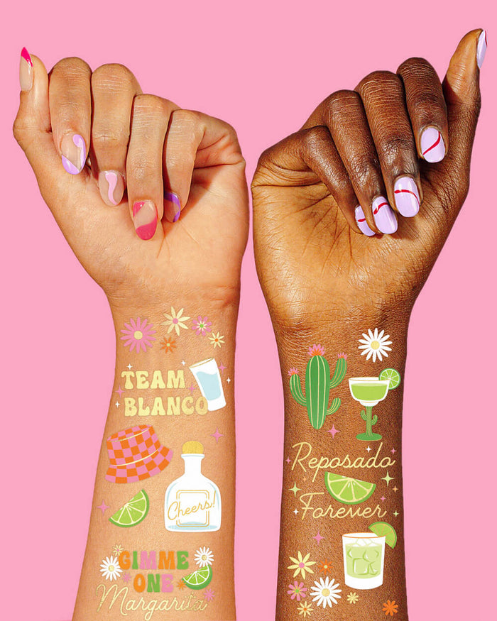 Gimme One Margarita Tats - 54 temporary tattoos