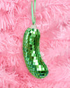 Disco Pickle Ornament - green disco ornament