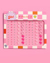 Bow + Heart Gem Set - 89 adhesive face gems