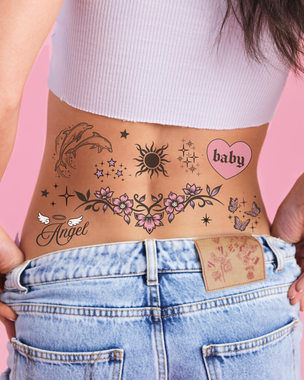 No Scrub Tats - 56 temporary tattoos