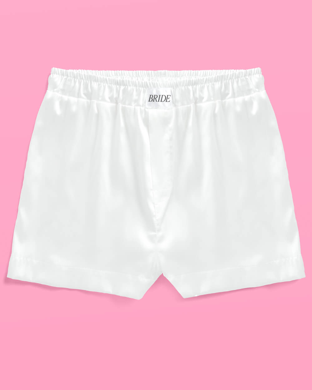 Bride Boxers - white satin shorts