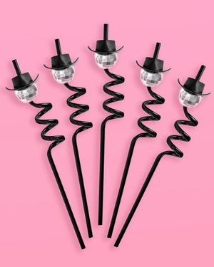 Texas Hold 'Em Straws - 12 reusable straws