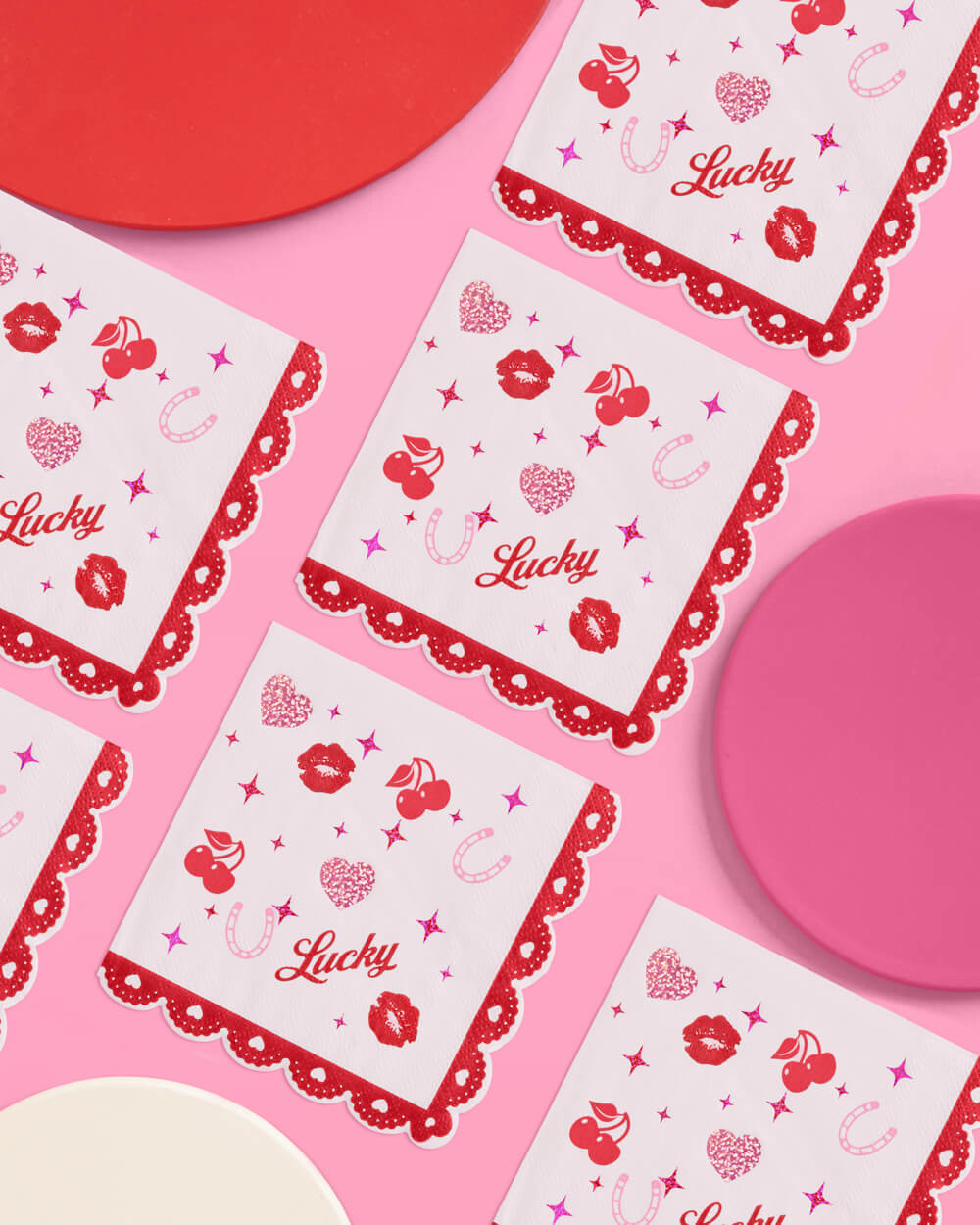 Lucky in Love Napkins - 25 paper napkins