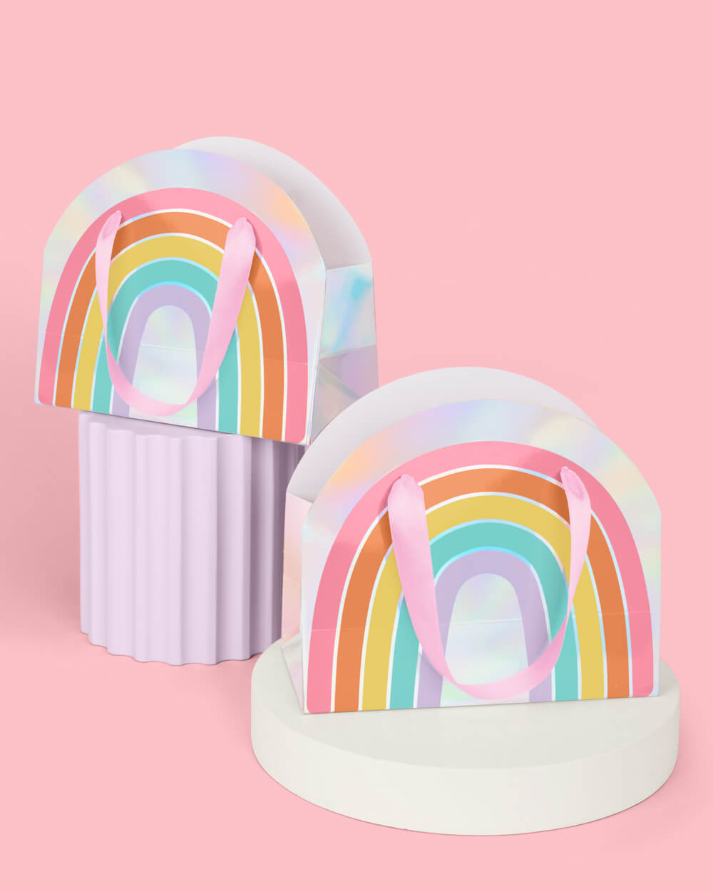 Rainbow Gift Bags - 10 iridescent + rainbow bags