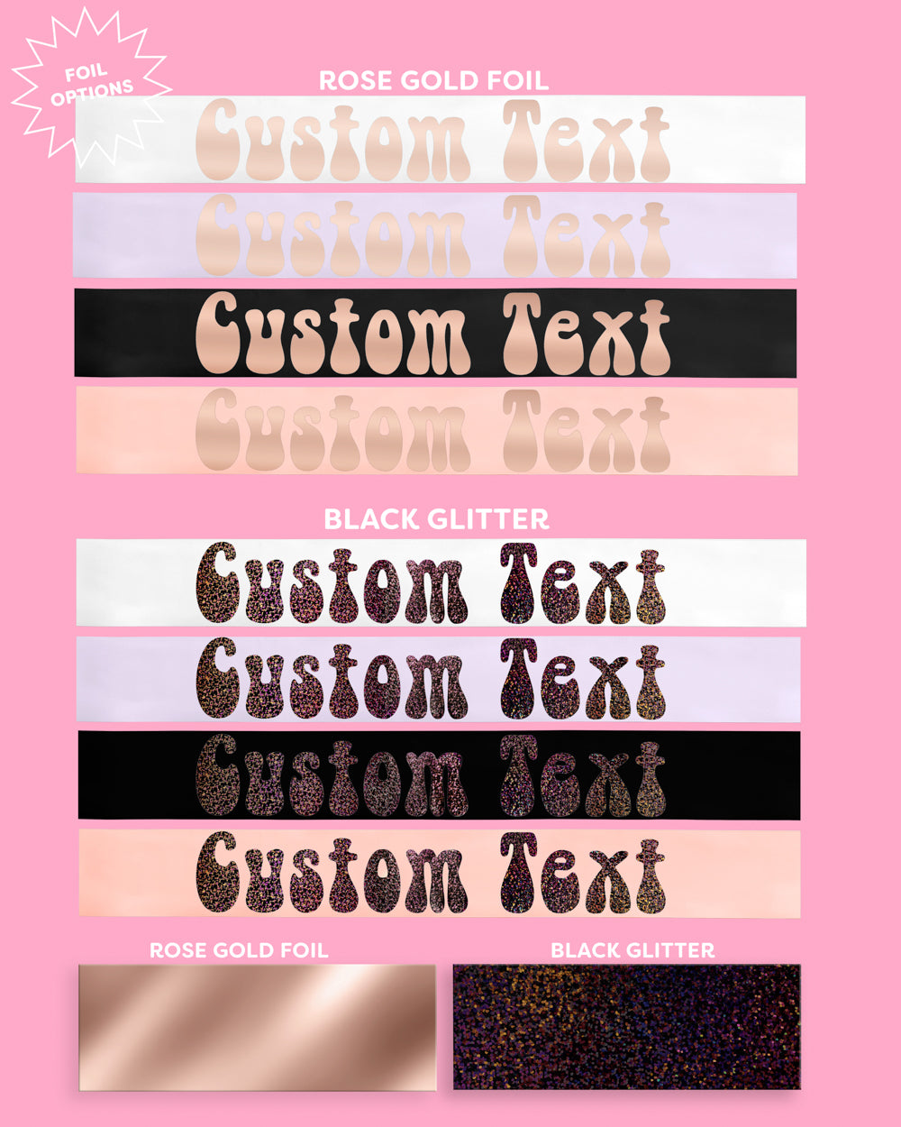 Groovy Custom Sash - customizable sash