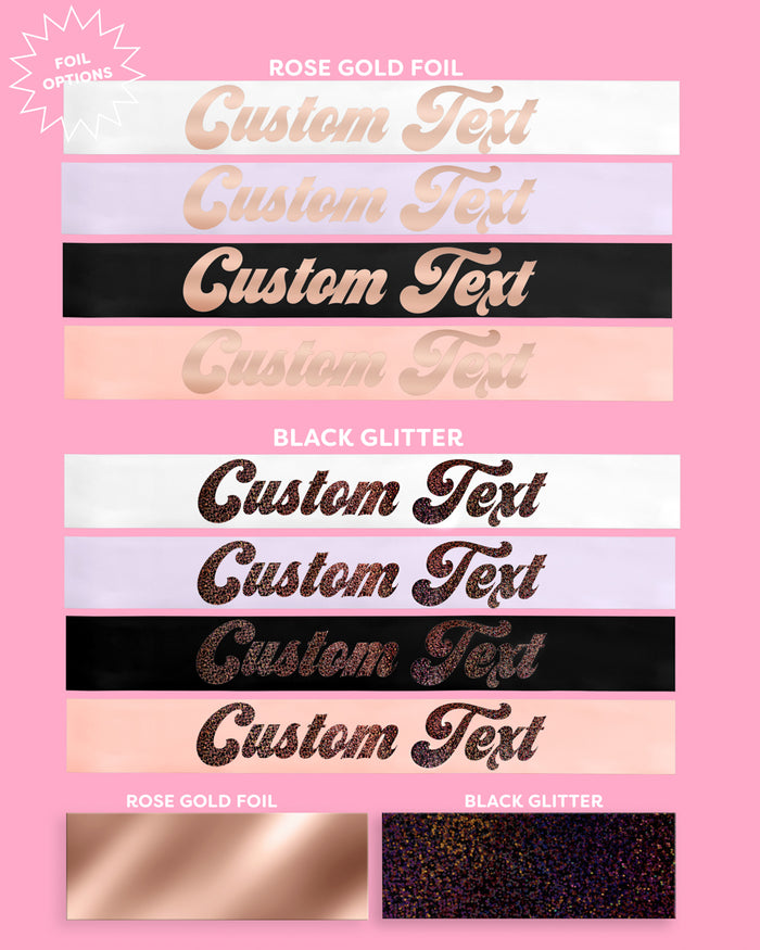 Disco Custom Sash - customizable sash