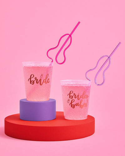 Black Penis Straws - 10 Straws